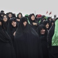 Women mourning during the Ta'ziyeh. Nooshabad, Iran, November 2012.