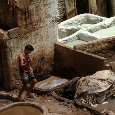 Old Leather Tannery - Morocco