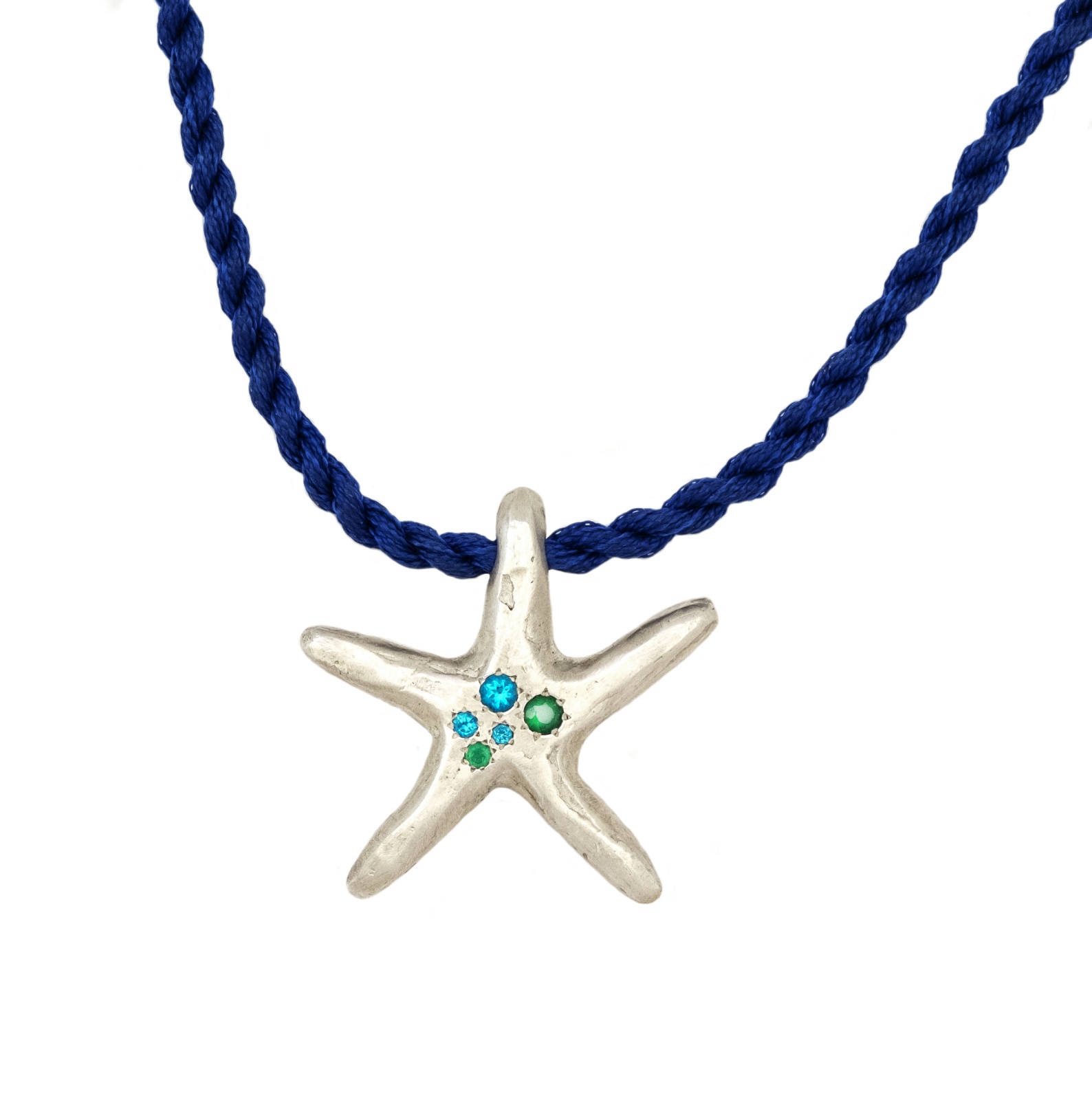 Starfish - €259
Free Shipping

Details
Stones:Emeralds-Topazes
Bold 925 Sterling Silver
High Polished Finish
Nickel-free
Handmade
Engraved with Patrizia Casamirra Jewels Logo

